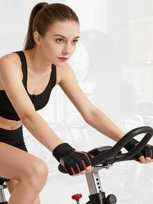 Workout Gloves Nonslip Thin Half Finger Unisex Protective Cycling Gloves Silicone Riding Bike Protective Paddling - Multicolor - View 11