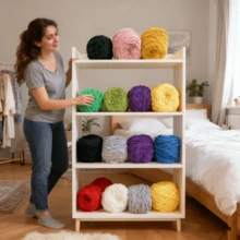 80克舒适柔软丝滑纱线，手工编织材料 - 1 - 查看 6