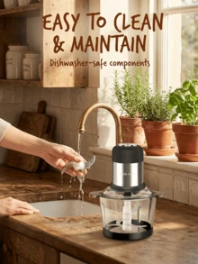 3L Stainless Steel Electric Meat Grinder With 4 Sharp Blades, Can Grind Meat, Vegetables, Fruits And Nuts - SOKANY - EU C Type Plug(220-240V) - View 5