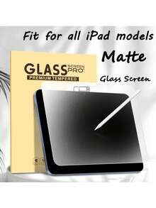 واقي شاشة زجاجي مطفي مقاوم للكسر متوافق مع آيباد الإصدار 11/10/9/8/7/6/5/2025 الهواء/2024 الهواء/2024 برو/2022 برو/2024 الهواء/2025 الهواء/2021 برو/2020 برو/2018 برو/ميني 6/ميني 5/ميني 4/الهواء 5/الهواء 4/الهواء 3 (10.2 بوصة/11 بوصة/10.9 بوصة/8.3 بوصة/12.9 بوصة/9.7 بوصة/13 بوصة)، مضاد للخدش، فائق الوضوح، متوافق مع قلم أبل، مضاد للانعكاس، لمس حساس، مكتب/رسم، مناسب كهدايا للأصدقاء، هدايا عيد الميلاد، هدايا مسيحية، هدايا للرجال، هدايا للأم - الكمية 1 قطعة - مشاهدة 41