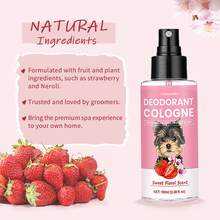 ORIMINOPET Dog Perfume Dog Grooming Cologne - Long-Lasting, Natural Deodorant For Dogs & Cats - Floral Scent (3.38 Fl.Oz/100ml) - Pink - View 3