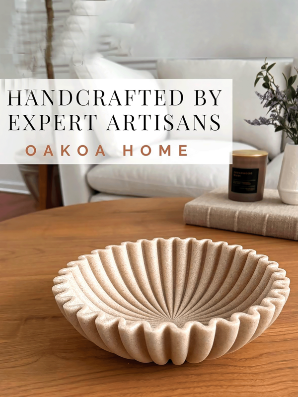 圆形装饰托盘，适合咖啡桌装饰 - 木质圆形托盘，家居装饰托盘 - 咖啡桌装饰 - 桌面装饰托盘 - 中心摆件托盘