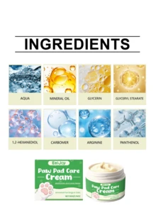 EelJoy 50g Pet Paw Care Cream, Moisturizing Paw Pad Care, Lightweight & Comfortable Texture - Multicolor - View 3