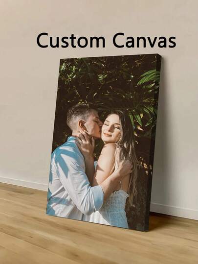 1pc Customizable Canvas Wall Art Poster, Ideal Home Decor Gift For Bedroom, Living Room, Hallway - Fashionable Room Decoration Suitable For Friends, Tea Room, Home, Garden, Office, Also Suitable For Anniversary, Valentine's Day, Mother's Day, Birthday, Father's Day, Graduation, Wedding, Housewarming, Home Life, Home Atmosphere, Collectibles, Reusable, Cute, High Quality