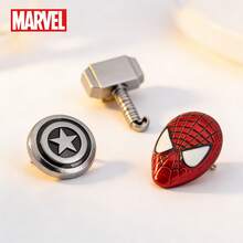 Monogram 1枚漫威官方授权雷神蜘蛛侠珐琅徽章 - 锌合金超级英雄胸针 - 时尚徽章装饰，可装饰衣服和包包，送给朋友和漫威粉丝的礼物 - 1 pc - 查看 2