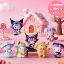 Miniso 名创优品三丽鸥魔法故事系列盲盒动漫手办娃娃神秘盒卡通可爱库洛米、美乐蒂、肉桂狗、布丁狗桌面装饰玩具礼品（随机发货，1个） - 彩色 - 查看 1