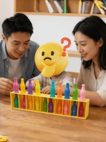 Color Matching Bottle - A Party Game That Stimulates Memory And Cognitive Abilities, It Is A Strategic Board Game Suitable For Friend Interaction And Improving Cognitive Skills. It Is The Perfect Choice For Party Supplies, Christmas, Birthdays And Holiday Gifts. This Is A Fun Group Game And Also A Unique Christmas Gift. - Multicolor - View 9