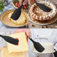 6pcs Heat Resistant Silicone Baking Tools Set, Cake Cream Spatula, Scraper, Small Scraper, Oil Brush, Baking Tool Kit - Multicolor - View 5