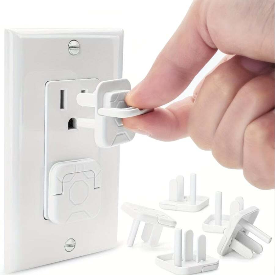 9 件套美标插座保护盖，防触电保护器，家用小工具 - 彩色 - 查看 1