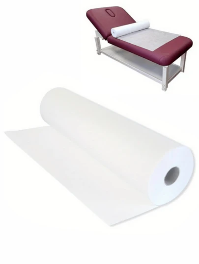 50pcs/Roll Disposable Bed Sheets - Non-Woven Fabric, Unscented, Size 70x53cm, Suitable For Beauty Salons, Spas, Massage Beds, Tattoo Studios, Massage Table Covers | Soft Texture | Single Use