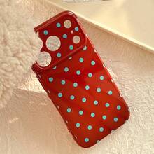 时尚百搭的极简波点防摔手机壳 - 楓糖紅 - 查看 5