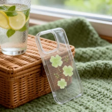 Lucky Clover Clear Phone Case With Large Camera Cutout, Slim Shockproof Cover Compatible With Iphone - Clear - View 2