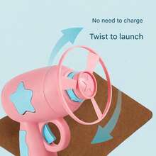 3件套宠物狗玩具 - 飞盘枪、竹制蜻蜓枪、互动宠物狗玩具、飞盘枪、趣味狗狗玩具枪 - 彩色 - 查看 8