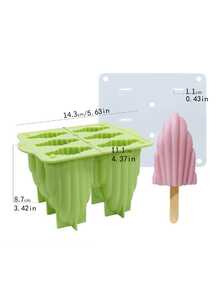 1pc New Ice Cream Silicone Mold, DIY Ice Pop Mold - Multicolor - View 10