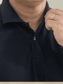 Men's Plus Size Polo Shirt G1 G2 G3 (Large Size, Special Size) - Black - View 5