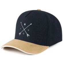 Boné Estilo Street Masculino Feminino Bordado Young Várias Cores Trucker Fechado Fitão Aba Curva - Azul/Bege - Visão 3