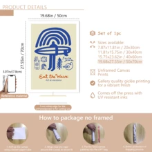 1pc Modern Wall Art Poster, Classic Modern Surf Poster, Canvas Ink Wall Art, Minimalism Art, Perfect Gift For Swimming Lovers, Chic Blue Line Art Print, Spring & Fall Season Suitable, Framed Or Unframed, Room Decor, Home Decor, Ideal Housewarming Gift, College Dorm Apartment Decor, Gifts For Wall Decoration In Hotel, Home, Living Room, Bedroom, Bathroom And Office - A - View 12