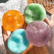 2026新款 - 椰子油冰块捏捏乐/可塑形指尖球/减压玩具，可捏碎的冰块质感，便携式减压配件，适用于办公室和家庭，柔软的椰子油材质，生日、节日等场合的完美礼物 - 彩色 - 查看 5