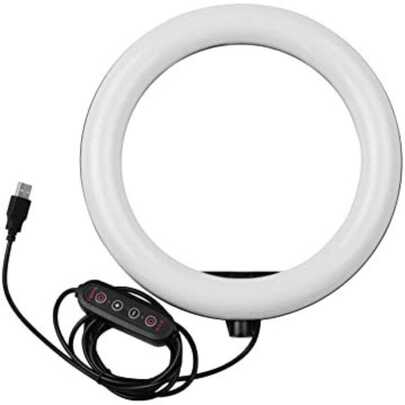 Ring Light LED 10" 26cm SMD | Iluminador Portátil Bivolt | Ideal para Fotos, Vídeos e Lives (Sem Tri