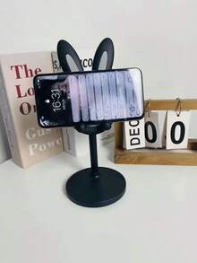 1pc Adjustable Foldable Rabbit Shaped Bathroom Bathtub Phone Holder, Cute Desktop Phone Stand, Adjustable Rabbit Phone Holder - Perfect Student Desk Companion, Office Desk Decor - Multicolor - View 8