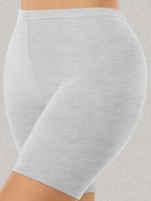 3pcs Plus Size Seamless Mid-Waist Casual Safety Pants - Multicolor - View 10