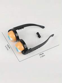 POKOJA LAND 1入組瘋狂眼鏡趣味玩具，瘋狂眼神，有趣而原創的可愛道具，閃爍的可愛眼鏡，塑料眼鏡新奇玩具，成人派對用品有趣惡作劇，為家人和朋友準備一份有趣的生日禮物 - 橘色 - 查看 8