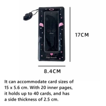 Cute Cartoon Wing Series 4-Grid Photo Album, 6 Inch Life Four-Cut Photocard Holder, Sweet Design Storage Book For Idol Cards & Daily Collection, Back To School - Four-panel Photo Album - View 8