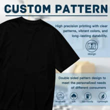 1pc Black Basic T-Shirt Plain Solid Crew Neck 1pc - Casual Short Sleeve Unisex Tee Soft Cotton Blend Minimalist Black Shirt Slim Fit Everyday Wear Essential Plain Tee For Men Women Layering Breathable Comfortable Classic Black Top - 黑色 - 查看 5