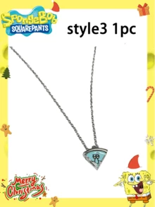 SpongeBob SquarePants Bộ 5 mặt dây chuyền hình bánh pizza xốp, quà tặng hợp kim độc đáo, dễ thương, giá trị cao, phù hợp cho các cặp đôi và bạn thân, lựa chọn tốt nhất để trang trí không khí tiệc tùng, cũng thích hợp để trang trí nhà cửa, phòng ốc, quà Giáng sinh cho bạn gái sau khi tốt nghiệp, quà tặng ngày Valentine. - Nhiều màu - Xem 12