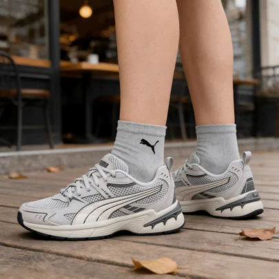 Puma 男女通用休闲鞋，Milenio Tech 2000 SD 日常通勤户外旅行舒适运动休闲鞋，405009-02