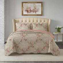 3-Piece Set: Double-Sided Queen Bedspread, Patchwork Quilt, Ultra Patch - 查看 2