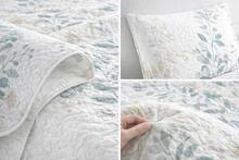 Kynley Ga trải giường mùa hè và chuyển mùa, 100% polyester, mỏng, mềm mại, màu trắng kèm vỏ gối 45x70cm. - Lá xanh - Xem 2