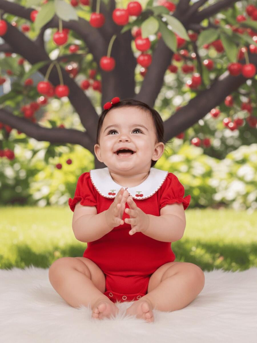 Pure & Posh Baby Baby Girls Bodysuits - Rojo - Ver 1