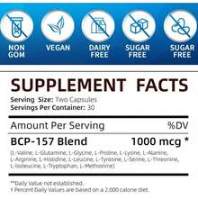BPC-157 1000mcg Peptide Formula - Enhanced Muscle Growth + Post-Workout Recovery Supplement - Gluten-Free, Vegan Friendly, 60 Capsules - 3 chai - Xem 7