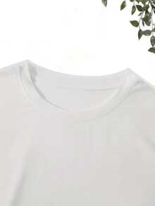 BTSBTS World Tour V(Taehyung) Oversized Cotton T-Shirt - ARMY Fan Merchandise Relaxed Fit White Casual Top - 白色 - 查看 3