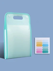 13-Pocket Accordion File Folder - A4 Size Portable Vertical Folding Organizer With Divider Tabs, Ideal For School, Office, Students And Professionals. Essential File Management Tool. Made Of High-Transparent Waterproof Material. Expandable Multi-Function File Bag. Must-Have For Back To School Season. - Multicolor - View 10