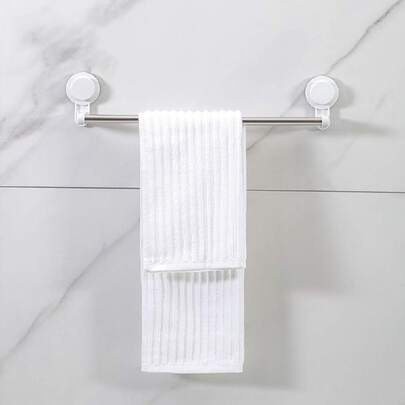 Toalleros de Baño Sin Taladro, Toallero De Pared Toallero De Baño Accesorios De Ducha Soporte De Pared para Toallas De Baño Toallero Rústico Estante De Baño Barra De Toalla De Mano Acero Inoxidable