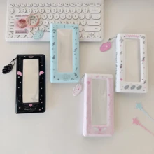 Cute Cartoon Wing Series 4-Grid Photo Album, 6 Inch Life Four-Cut Photocard Holder, Sweet Design Storage Book For Idol Cards & Daily Collection, Back To School - Four-panel Photo Album - View 6