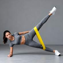 Resistance Bands - Glute Training Loops For Booty Building - Heavy Duty Exercise Bands For Lower Body Toning - Sturdy Elastic Hip Circles - Portable Fitness Essential For Stretching - Màu vàng - Xem 6