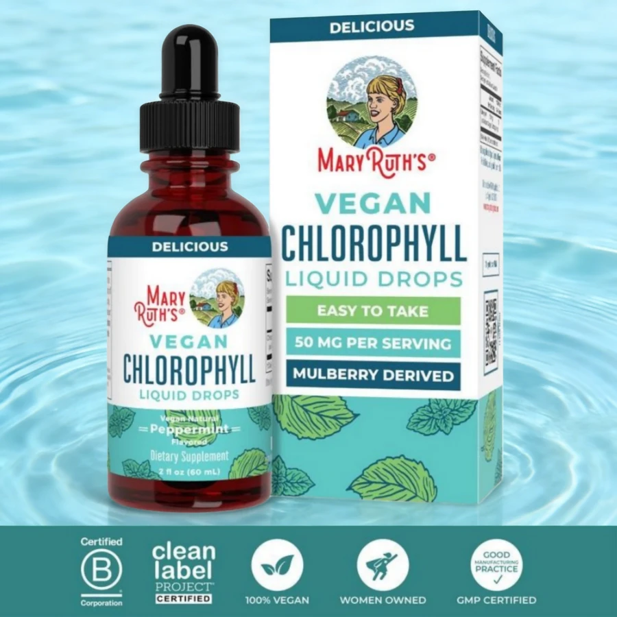 Mary Ruth's Chlorophyll Liquid Drops: Mulberry-Derived, Vegan, Peppermint (2 Fl Oz) - Vegan Chlorophyll Liquid Drops - 查看 1