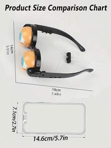 POKOJA LAND 1入組瘋狂眼鏡趣味玩具，瘋狂眼神，有趣而原創的可愛道具，閃爍的可愛眼鏡，塑料眼鏡新奇玩具，成人派對用品有趣惡作劇，為家人和朋友準備一份有趣的生日禮物 - 橘色 - 查看 13