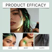 1 Unidad Spray Iluminador Brillo - Brillo Natural y Duradero, Resalta Contornos, Aplica Fácilmente, Ideal para Maquillaje de Fiesta - Verde - Ver 2