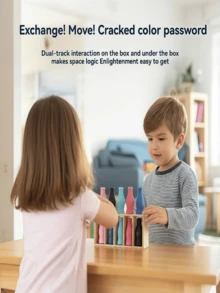 Bộ trò chơi xếp hình chai lọ 10 món cho trẻ em, trò chơi đoán và ghép màu, bao gồm 10 chai lọ nhiều màu sắc và hộp đựng, trò chơi giáo dục tương tác nhiều người chơi trong nhà dành cho gia đình, thích hợp làm quà tặng sinh nhật/ngày lễ cho bé trai và bé gái từ 3-12 tuổi (màu chai lọ ngẫu nhiên). - Nhiều màu - Xem 4