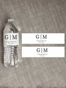 Personalized Text Water Bottle Labels Stickers, Customizable Waterproof Adhesive Decals For Weddings Birthdays And Graduation, 1/10/20/30pcs Pack, Party Favors And Event Decoration Supplies - Normal - View 6