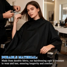 Friseur Umhang Set in Große Größen, Rosa, geeignet zum Stylen, Schneiden und Färben - Umhang aus Nylonmaterial, geeignet für Friseure, professionelle Schönheitspflege, Haar-Salon-Level Design, hochwertiges Material, bevorzugt von professionellen Schönheitsexperten - Verschiedenfarbig - Übersicht 4