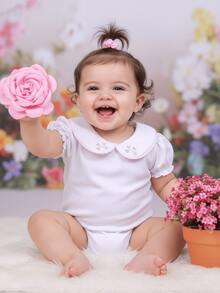 Pure & Posh Baby Baby Girls Bodysuits - 白色 - 查看 1