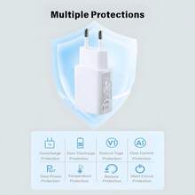 2个5W USB充电器，5V 1A USB墙式适配器，电源适配器，充电器，兼容 15/14/13/12/11/SE/XR、Galaxy S24/S23/S22/S21、Pixel 8a/8/7 Pro/6，不支持快充，适合旅行、办公、宿舍和家庭使用。 - 查看 5