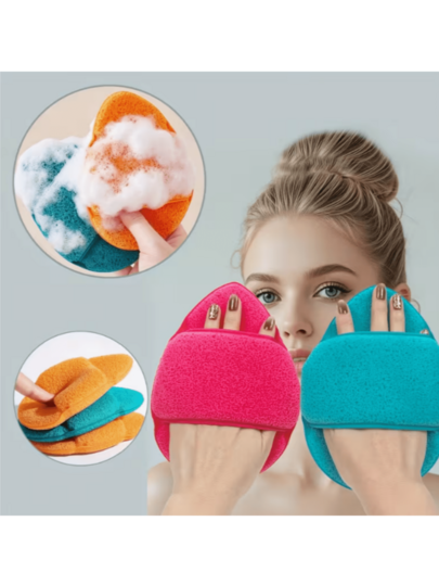 Facial Cleansing Puff, Colorful Wash Sponge, Reusable Exfoliating Cotton Pads For Makeup Removal And Daily Skin Cleaning.