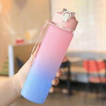 1 pezzo Bottiglia d'acqua in PC da 750ml, a prova di urto e infrangibile, tazza portatile con cannuccia per sport e fitness, adatta per casa, esterno, lavoro, viaggi per rimanere idratati, ottimo regalo per studenti - Rosa - Visualizzare 7