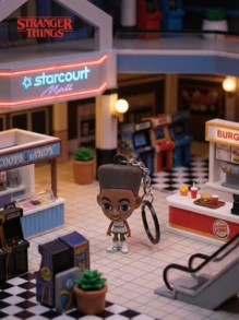 Móc khóa chính thức Stranger Things của Netflix (1 chiếc) - Mặt dây chuyền hình nhân vật 3D bằng xốp & Móc khóa trang trí có khóa kéo Phụ kiện ba lô Quà tặng sưu tầm - Max, Eleven, Dustin, Demogorgon, Lucas, Eddie - Nhiều màu - Xem 15